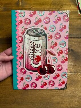 Cherry Coke Handmade Junk Journal Notebook